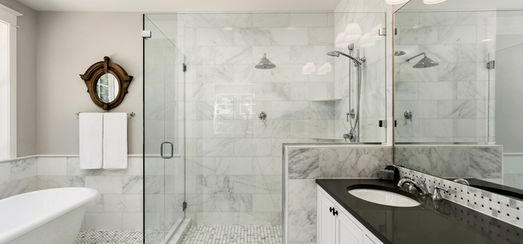 bathroom shower door installation in San Marcos